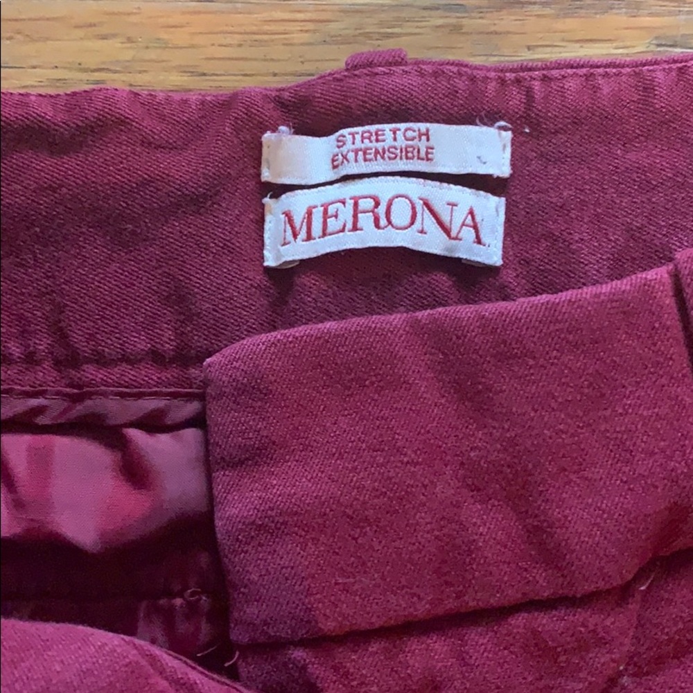 Maroon work pants - Picture 2 of 4